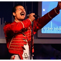 Freddie Mercury Queen Rock Band Red Leather Jacket
